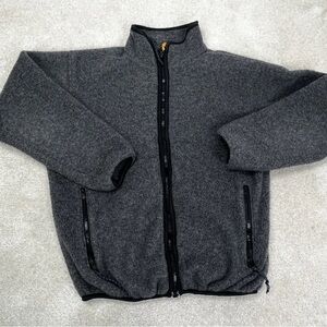 Vintage REl grey fleece zip up jacket